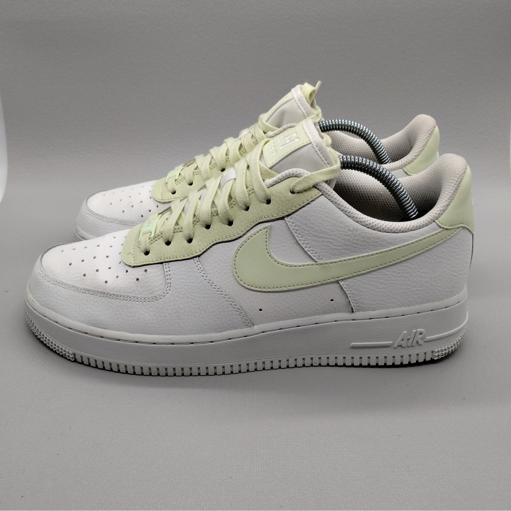 Nike‎ Air Force 1 '07 Low 'White Lime' Mens Size 10.5 Casual Sneakers Streetwear